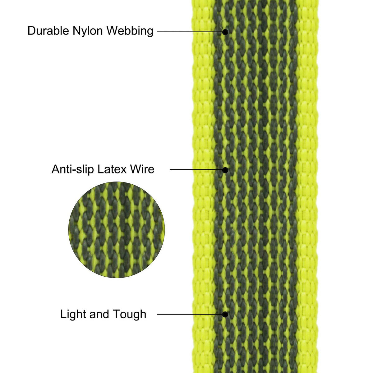 Wolfone Fluorescent Basic Leads Green 15m Dog Lead - Lightweight Training NEW