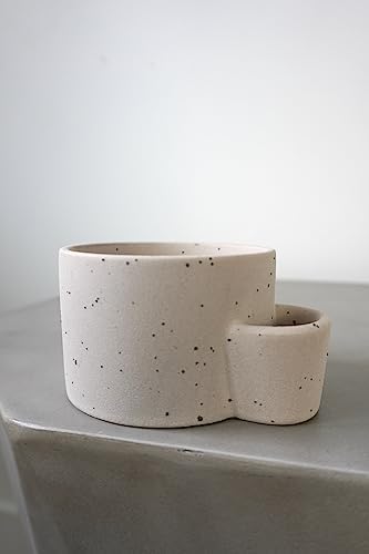 KapeesHD Grey Stone Incense Holder with Beige Undertones - Modern NEW