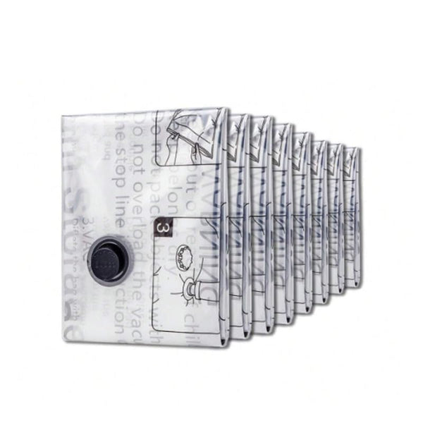 Vacuum Storage Packing Organisers Bags Organiser 100x80cm White 6 Pack NEW