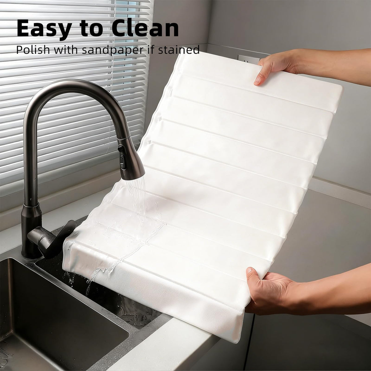 Super Absorbent White Diatomite Dish Drying Mat 63 x 40 cm DEMO