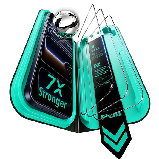 ESR iPhone 17 Pro Clear Tempered Glass Screen Protector 3-Pack Size NEW