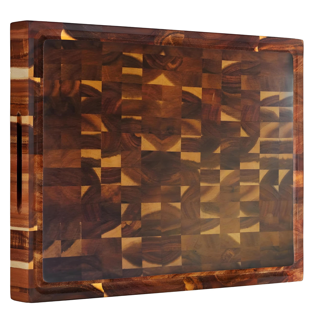Bierofaro Wooden Cutting Board End Grain Brown 30x40cm Kitchen Size 30x40cm NEW