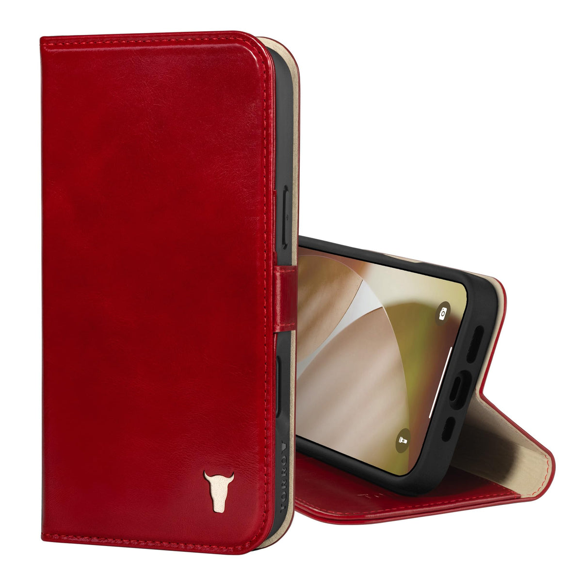 TORRO Red Leather Flip Wallet Case for iPhone 17 Pro Max 6.9 Inch NEW