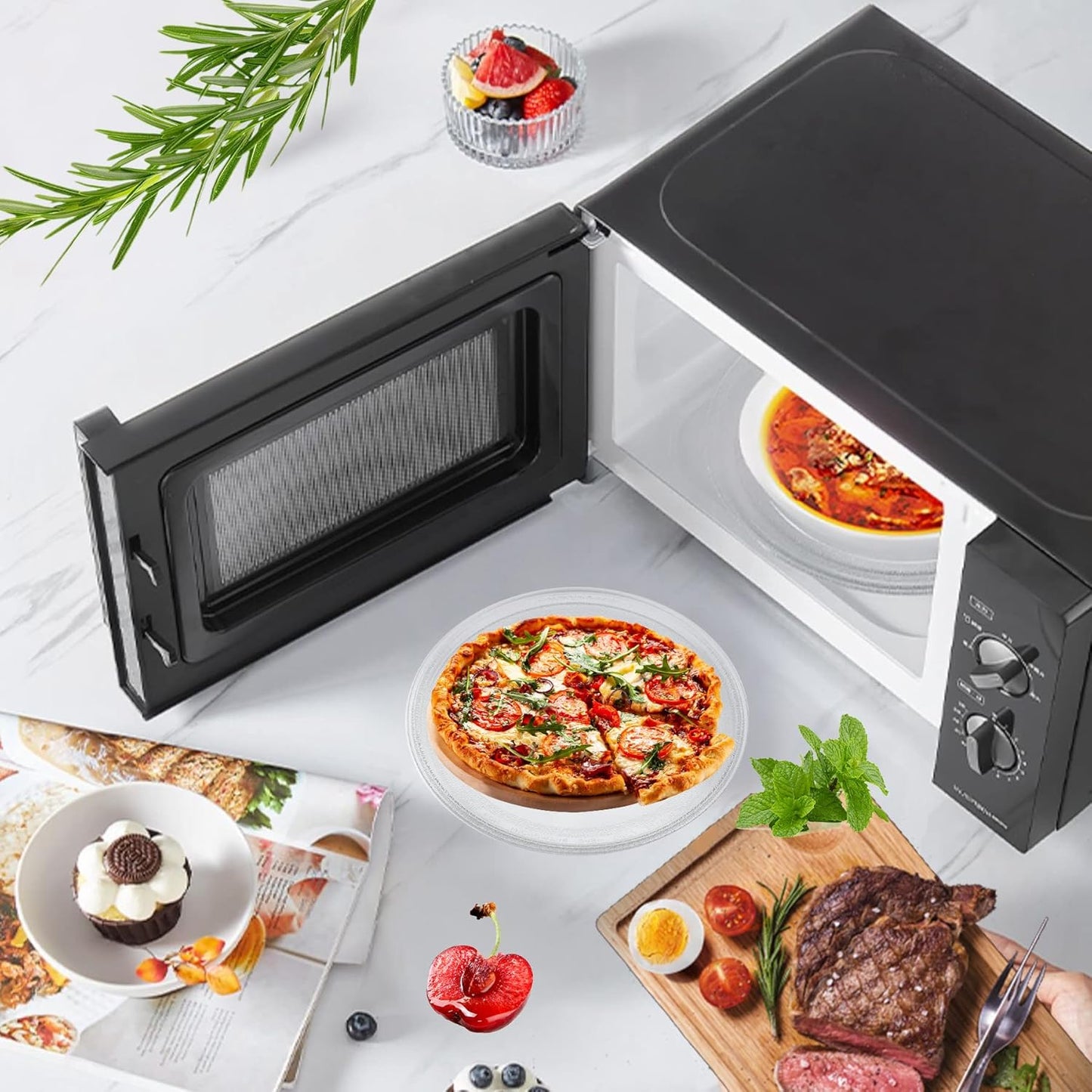 Hiflora 10.5 Inch Universal Microwave Replacement Glass Turntable Dinner NEW