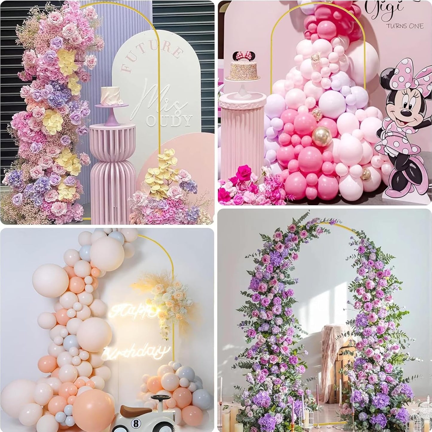 TangFee Wedding Photo Backgrounds Arch Backdrop Stand Metal Balloon Frame NEW