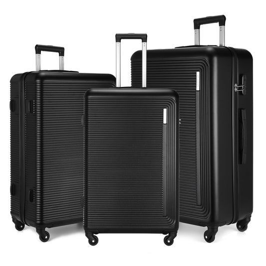 Syekcl 3-Piece Spinner Luggage Set Durable Lightweight Stylish 20/24/28 NEW