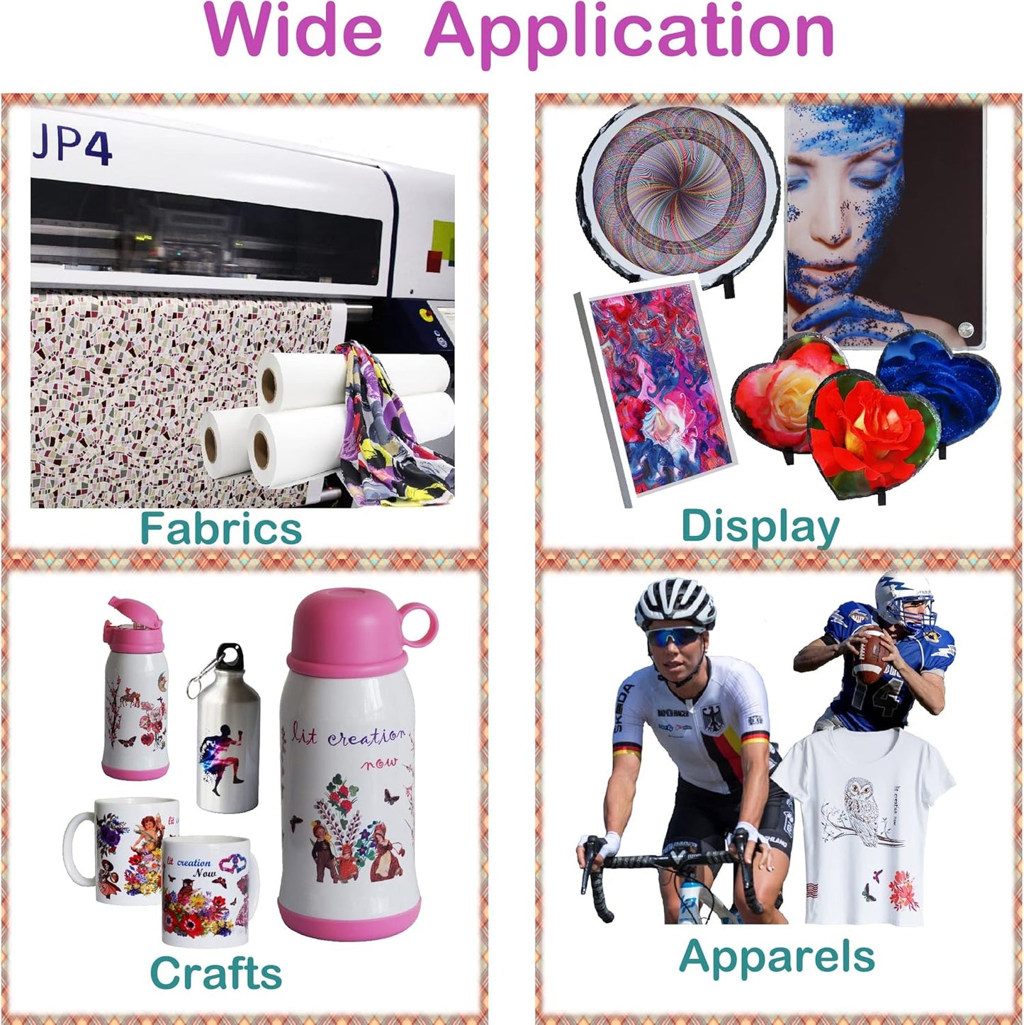 LIT PAPER Sublimation Transfer 0.42x100m 110gsm for Inkjet Printing NEW