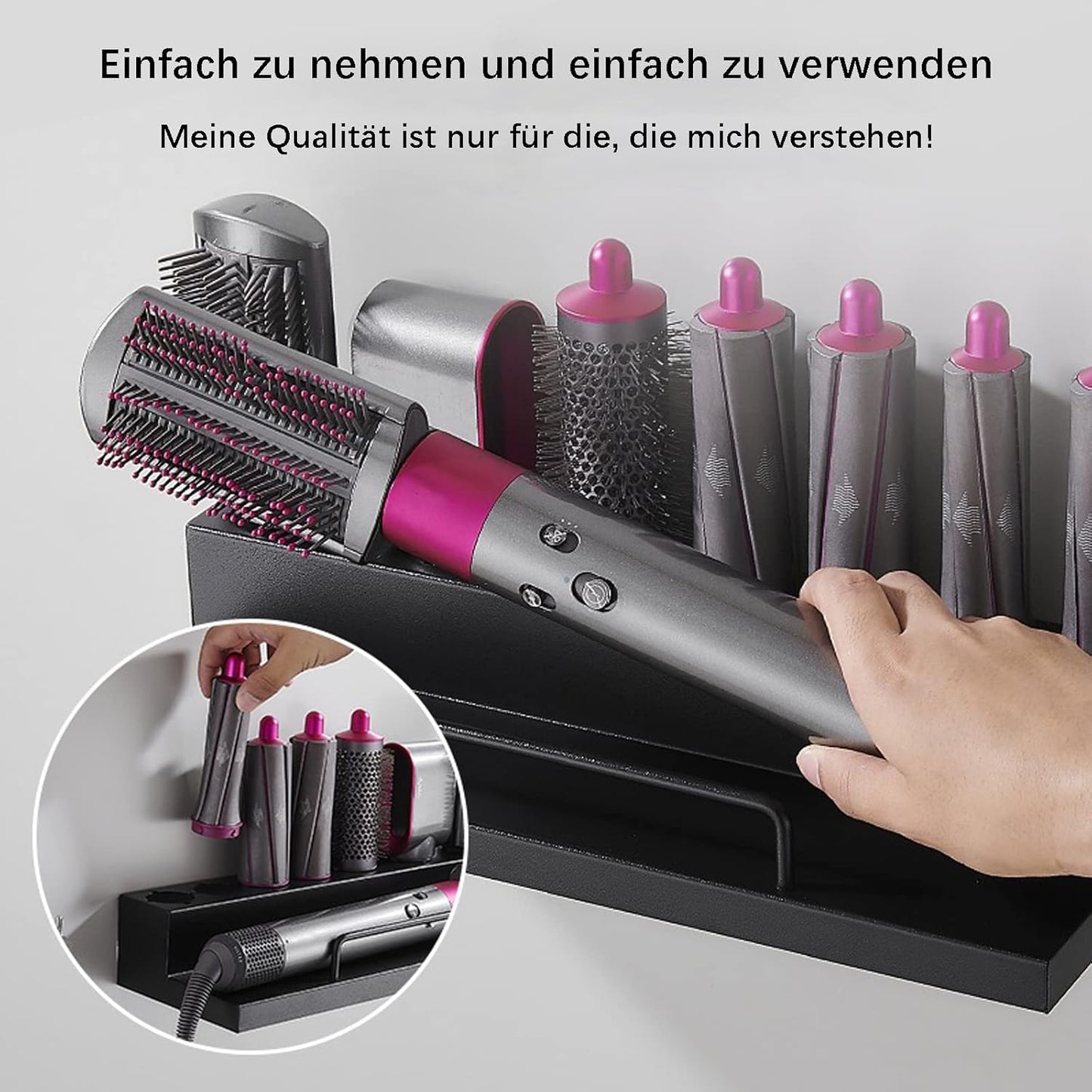 Wall Mount Shelf Organiser Organizer Stand Storage Rack for Dyson Hair NEW