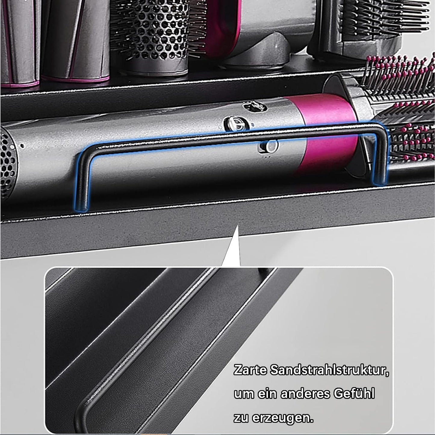 Wall Mount Shelf Organiser Organizer Stand Storage Rack for Dyson Hair NEW