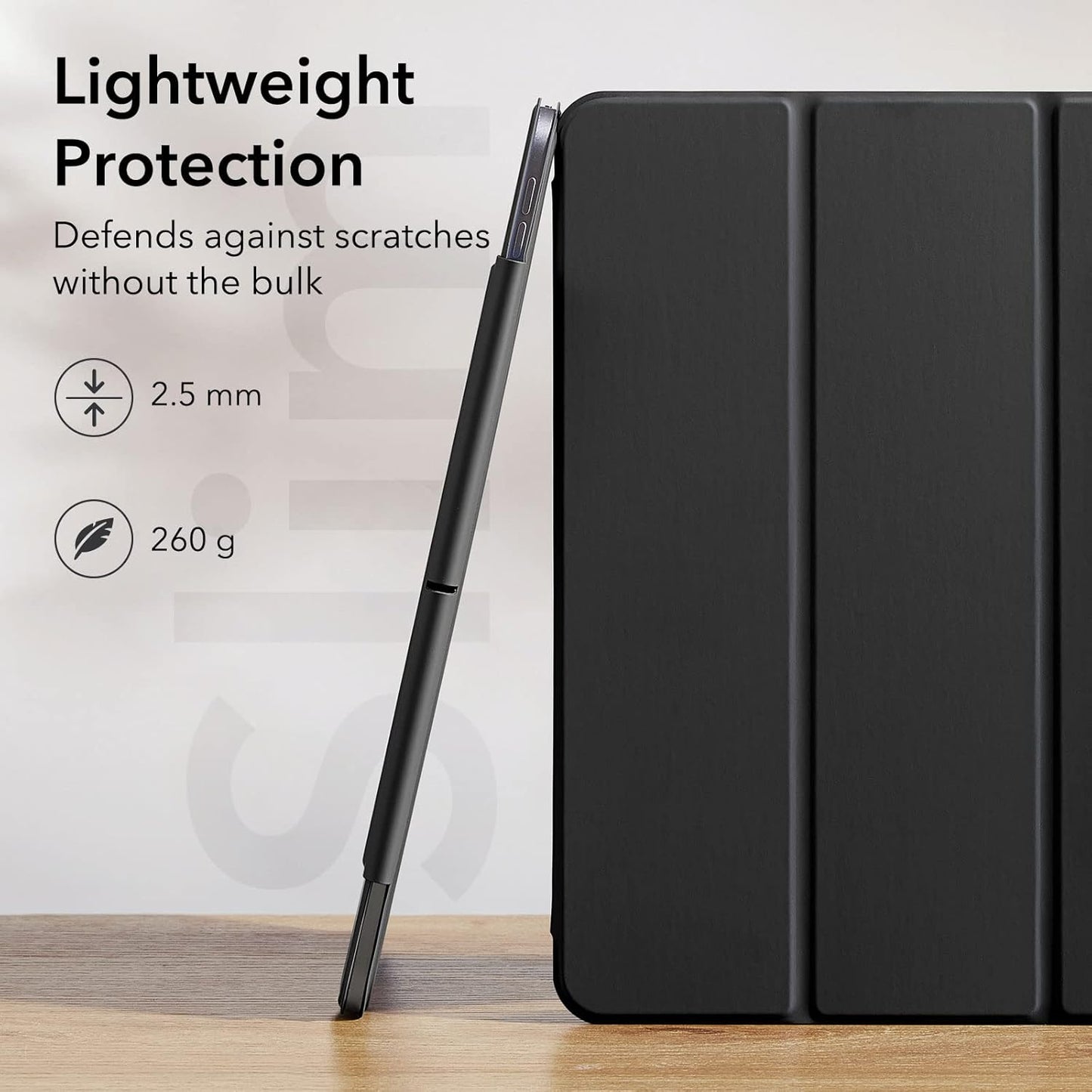 ESR Magnetic iPad Pro 11" Tablet Case Cover - Black Protective Folio Size NEW