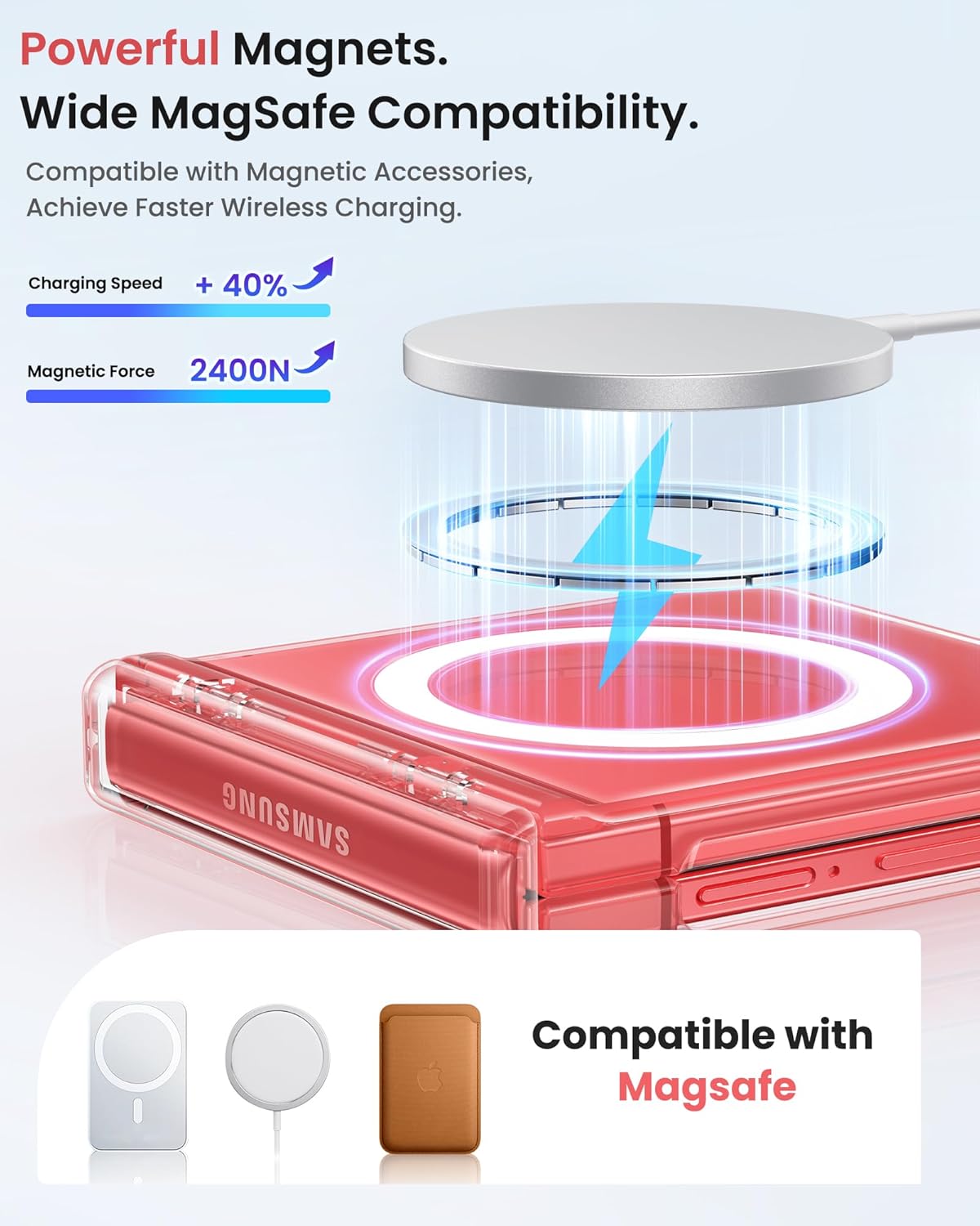 Clear Polycarbonate Silicone Phone Case for Samsung Galaxy Z Flip 7 NEW