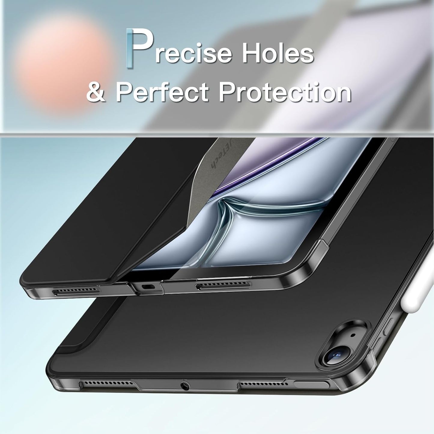 JETech Black Tablet Case for iPad Air 11-Inch 2026, 2025, 2024 Models NEW