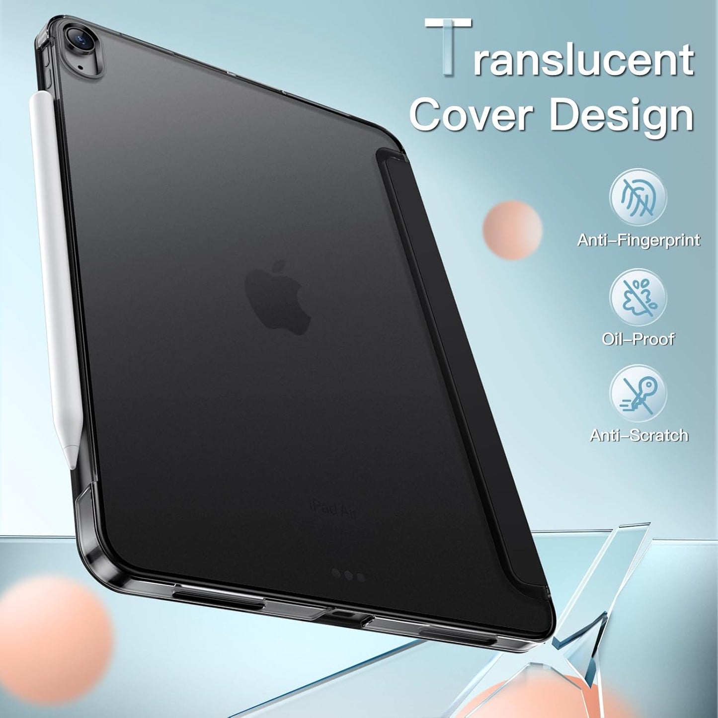 JETech Black Tablet Case for iPad Air 11-Inch 2026, 2025, 2024 Models NEW