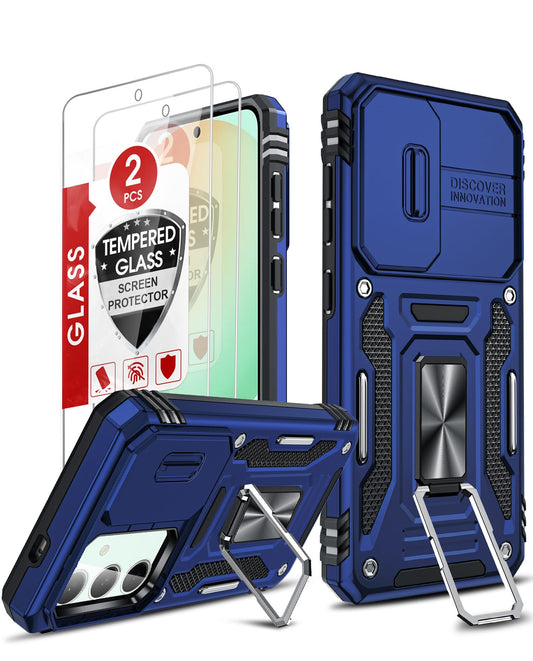 LeYi Phone Case for Galaxy S25 FE with Screen Protector and Magnetic Metal NEW