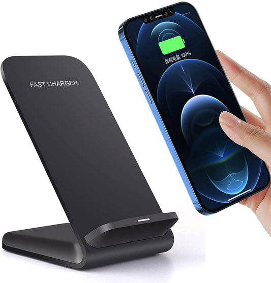 20W Fast Wireless Charging Stand for iPhone 14 Qi Dock in Black NEW