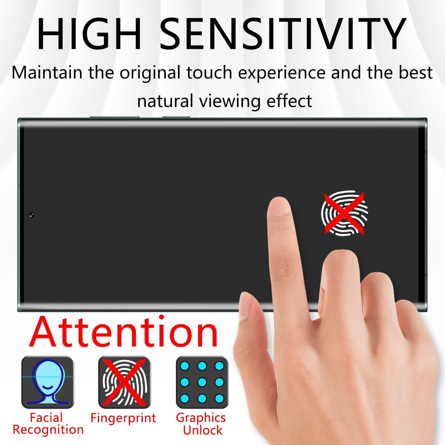 Pokolan Tempered Glass Screen Protector for Samsung Galaxy S22 Ultra 5G DEMO