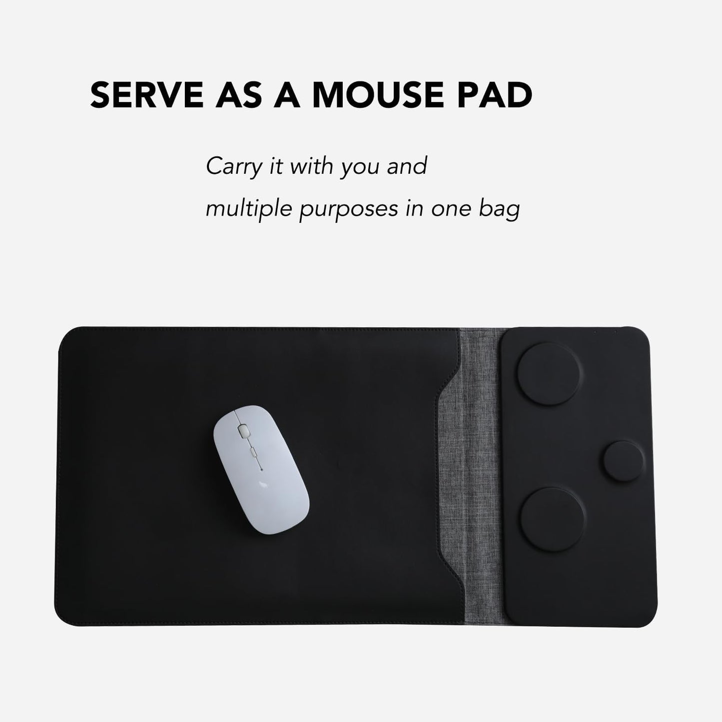 5-in-1 Laptop Sleeve with Wireless Charging for 12-14" Tablets/Laptops NEW