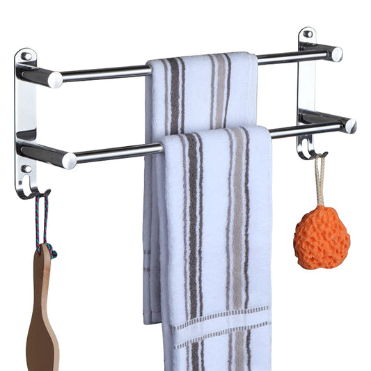 Retractable Stainless Steel Towel Bar Adjustable 49-90cm Chrome Finish Size NEW