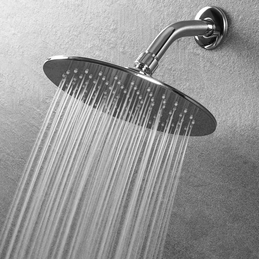LiwCho Premium Luxury Chrome High Pressure Rain Shower Head for Bathroom DEMO