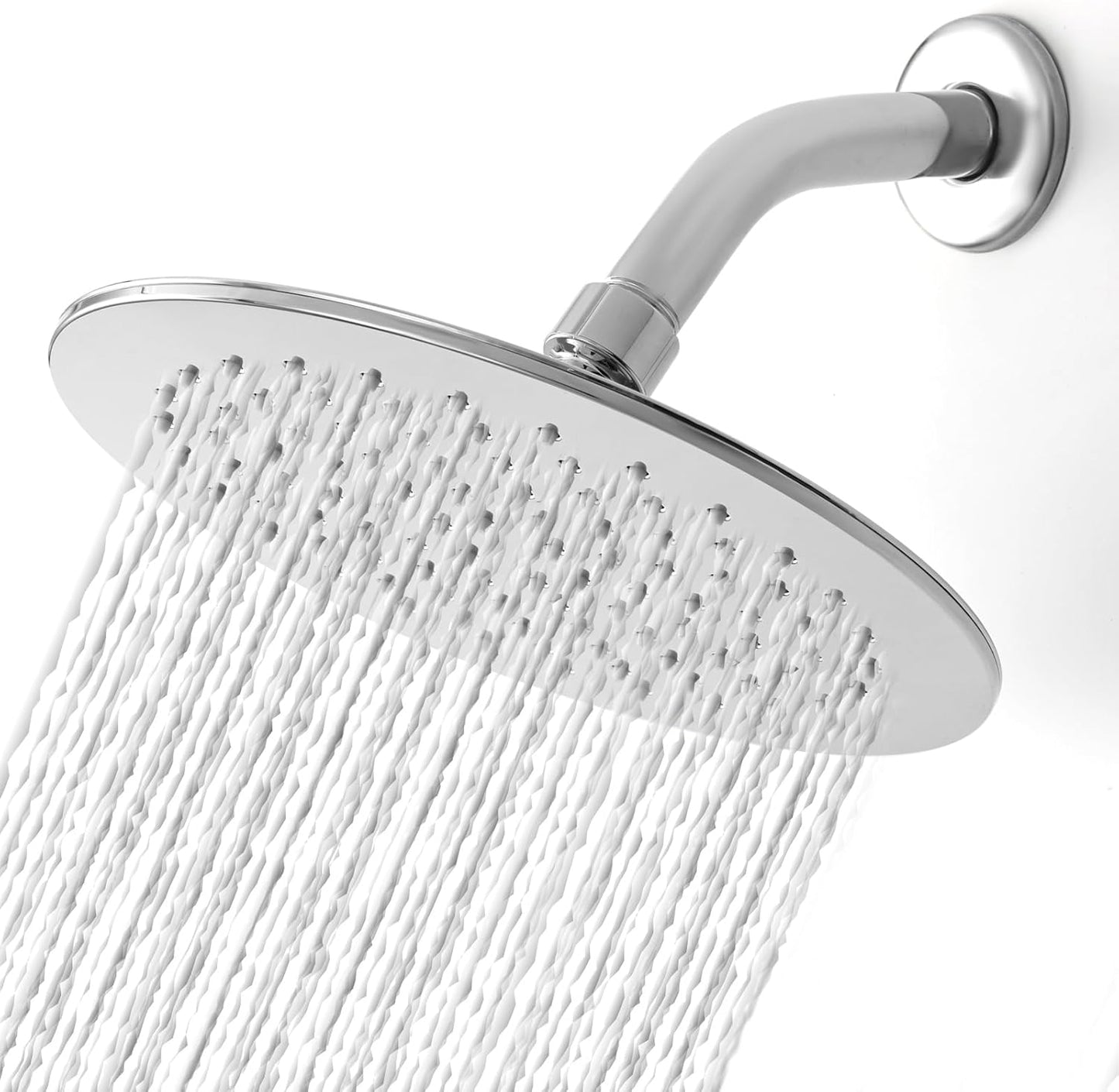 LiwCho Premium Luxury Chrome High Pressure Rain Shower Head for Bathroom DEMO