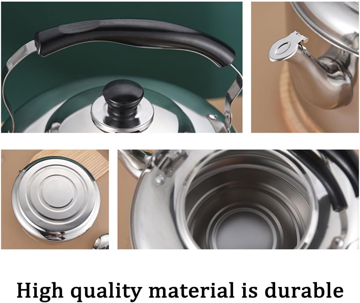 Stainless Steel Stovetop Kettle with Whistle and Ergonomic Handle, 5L DEMO