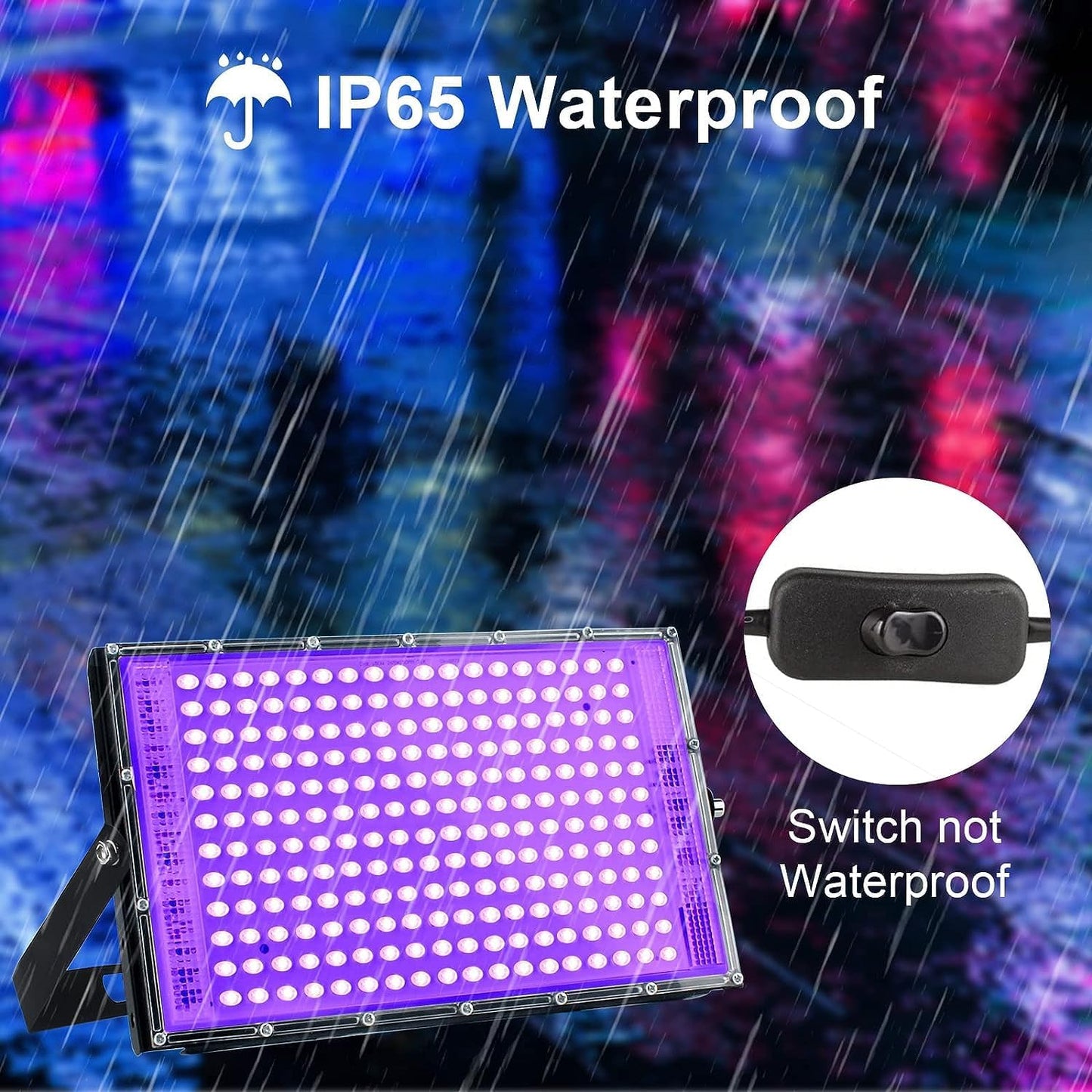 150W Black LED Aquarium Lighting Fixtures, 2-Pack, Waterproof IP65 NEW