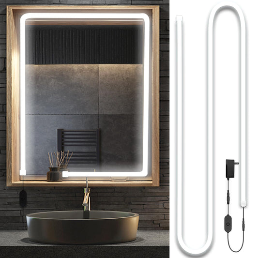 Blikshin 10FT LED Vanity Mirror Lights Dimmable Makeup Lighting White Size NEW