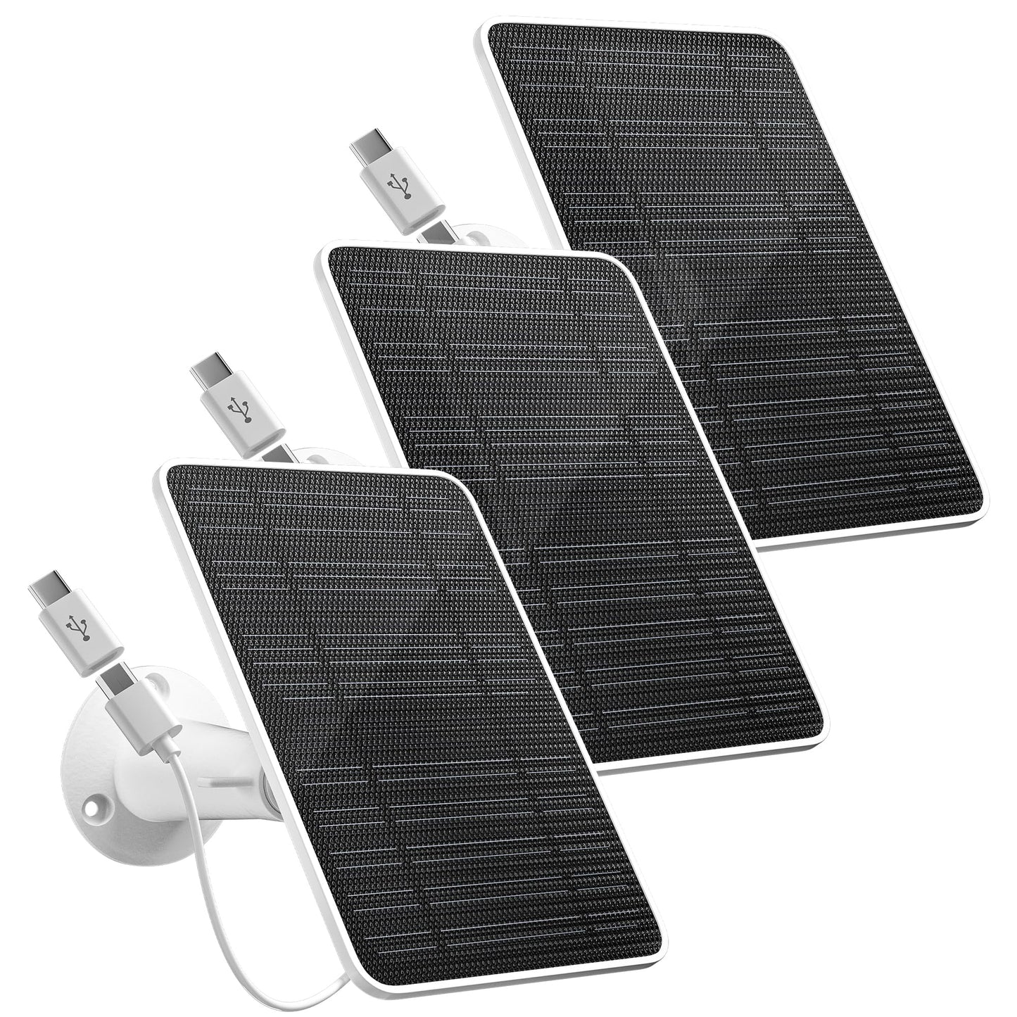 Solar Panel Charger 5V 4W Monocrystalline Silicon Outdoor White 20x13x0.5cm NEW