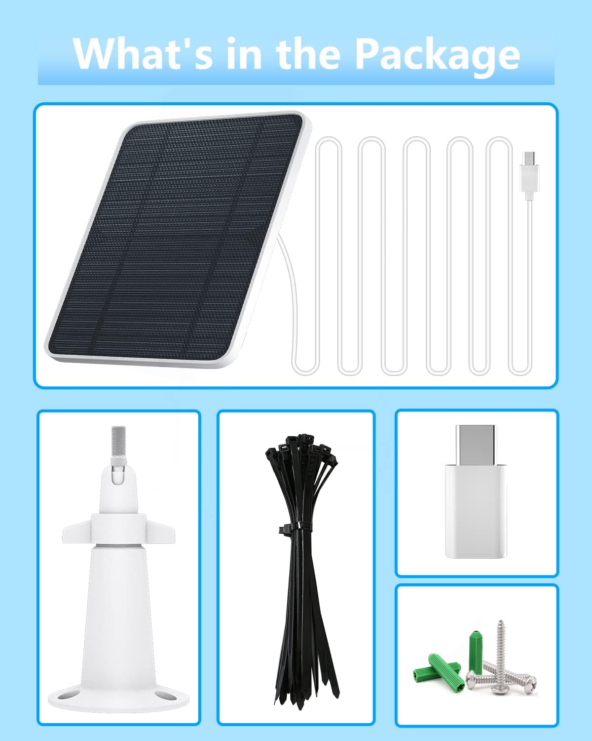Solar Panel Charger 5V 4W Monocrystalline Silicon Outdoor White 20x13x0.5cm NEW