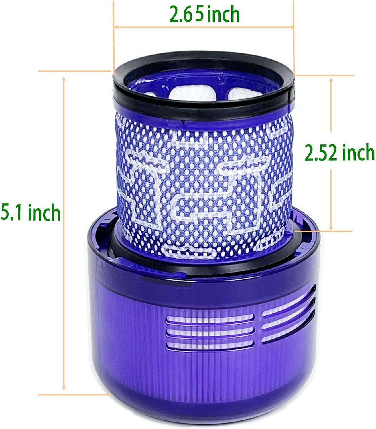 Vacuum Filter Replacement Parts for Dyson Cyclone V11, V14, V15 Purple Size NEW