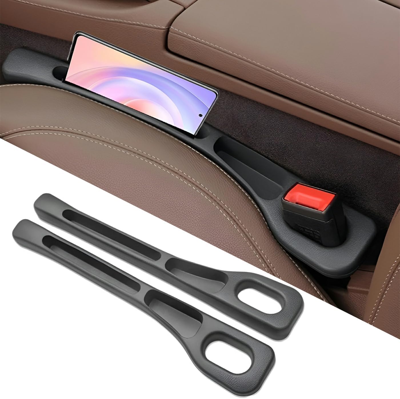 Soft Foam Multifunctional Seat Side Gap Filler Accessory Black Size 40.5 x NEW