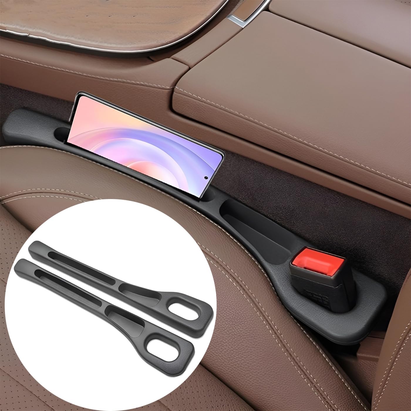Soft Foam Multifunctional Seat Side Gap Filler Accessory Black Size 40.5 x NEW