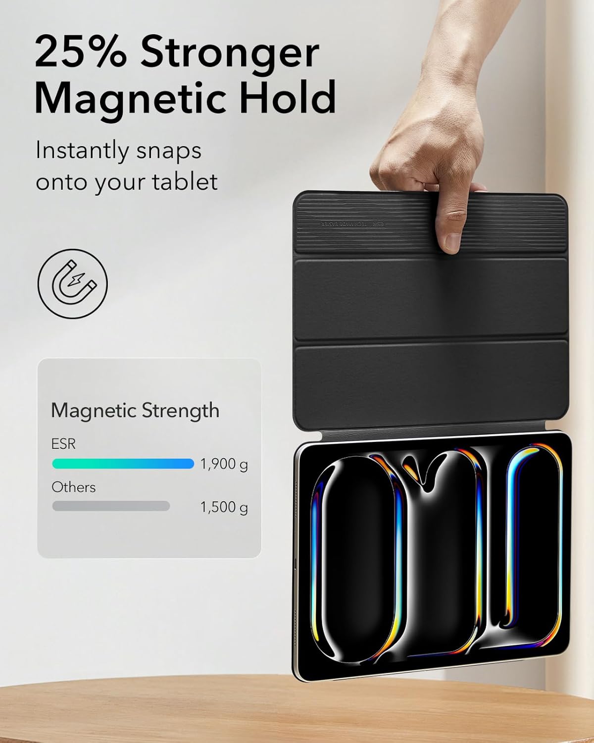 ESR Magnetic Attachment Tablet Case for iPad Pro 13" M5/M4 Hybrid 360 NEW