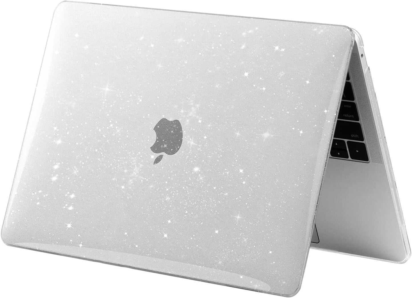 EooCoo Sparkly Clear Hard Case for MacBook Air 13 Inch M1 Laptop Shell Size NEW