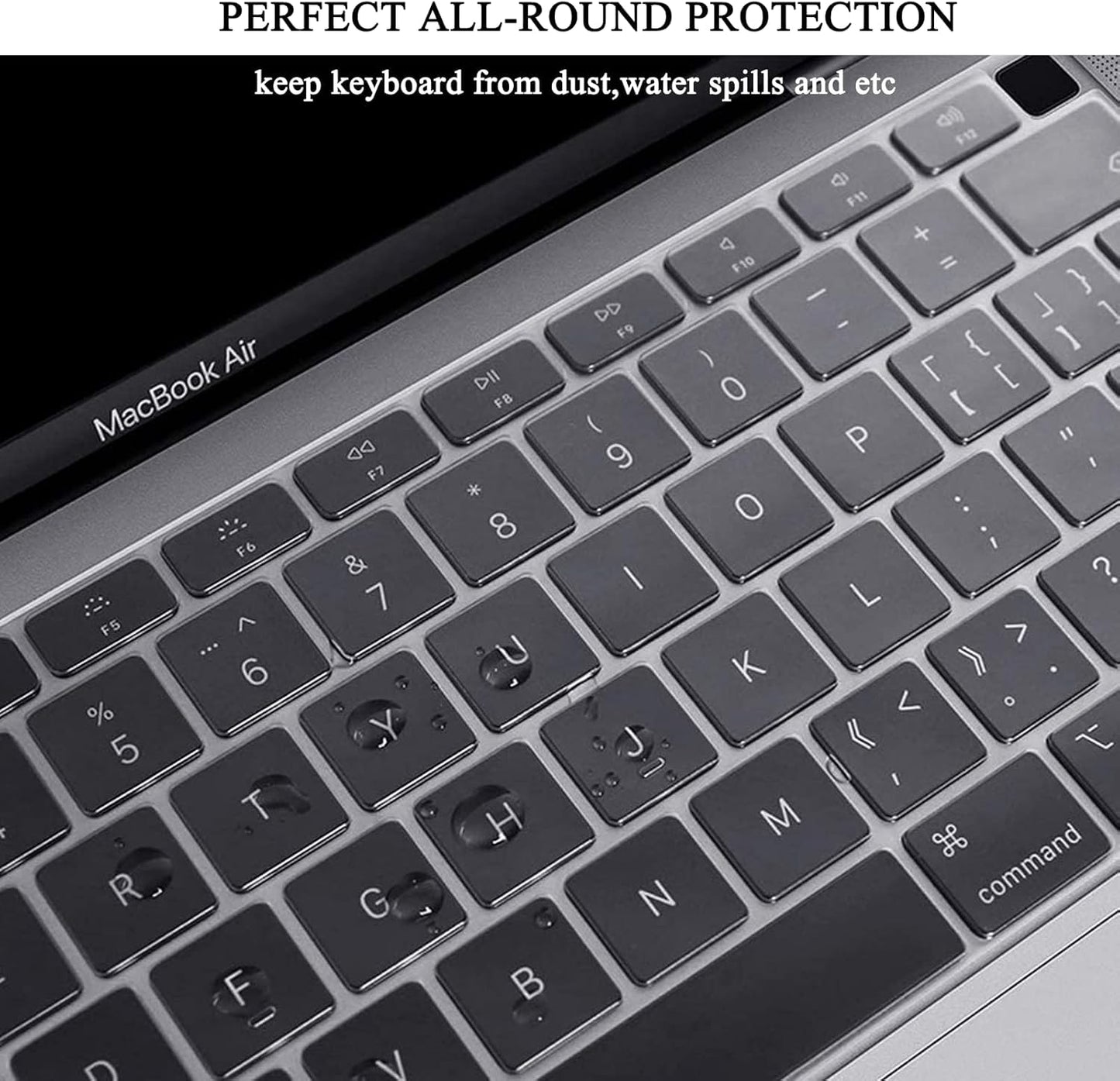 EooCoo Sparkly Clear Hard Case for MacBook Air 13 Inch M1 Laptop Shell Size NEW