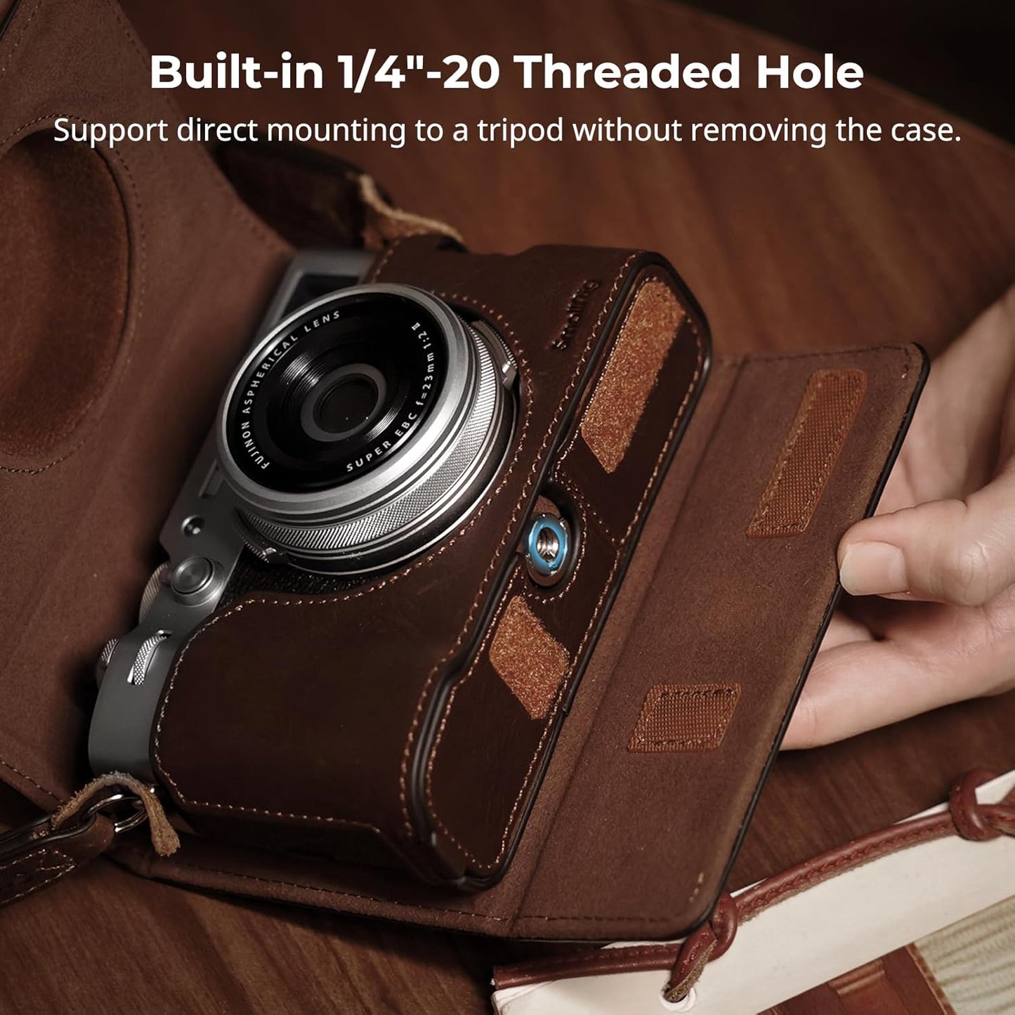 SMALLRIG Leather Half Case Kit for FUJIFILM X100VI Size 135x75x95mm NEW