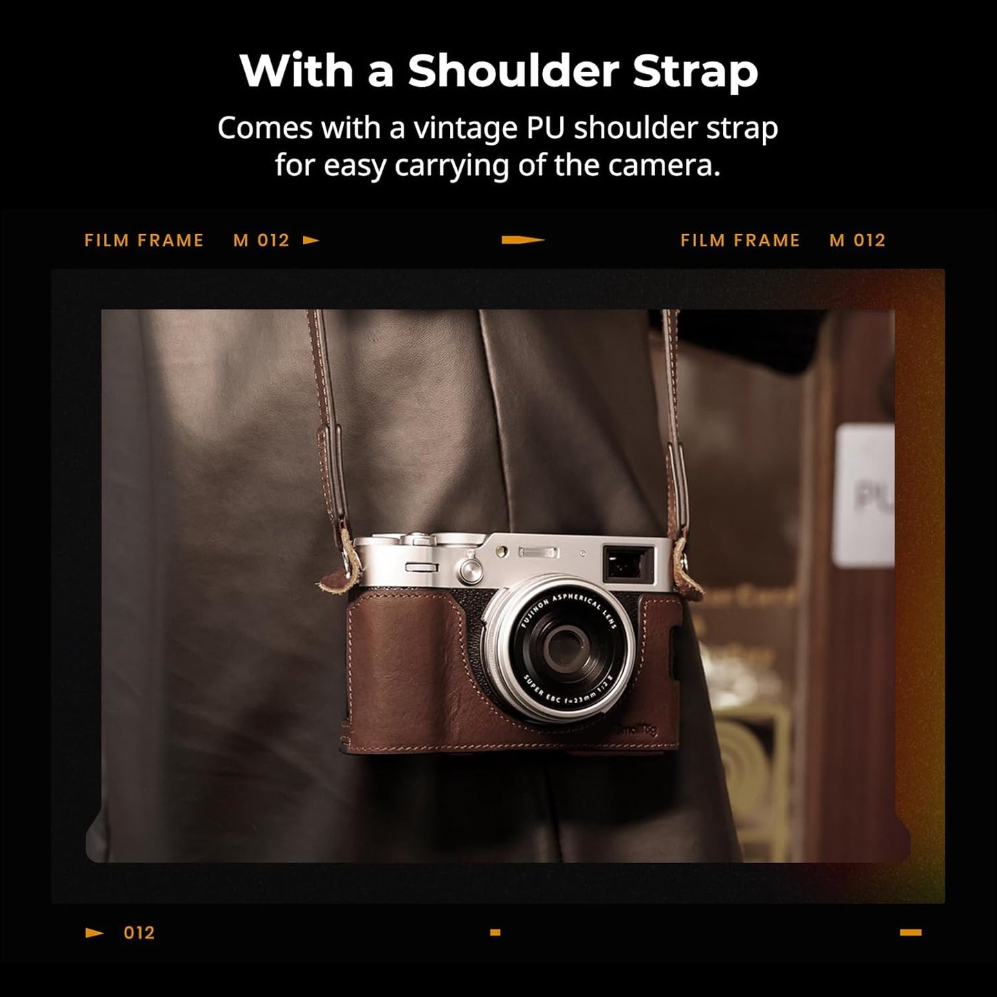 SMALLRIG Leather Half Case Kit for FUJIFILM X100VI Size 135x75x95mm NEW
