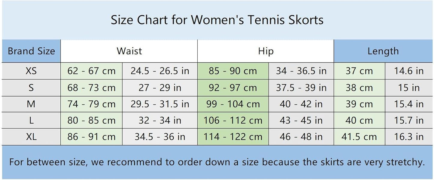 Zingther Lightweight Skirts Breathable Tennis Skirt Skort Size Large NEW