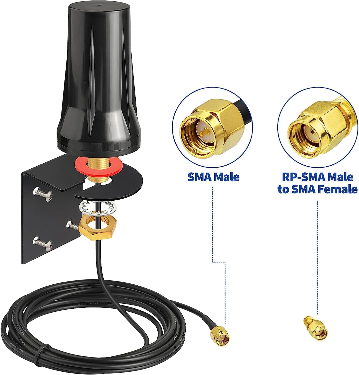 Bingfu Outdoor 4G LTE Antenna Networking Device Wall Mount Waterproof SMA NEW