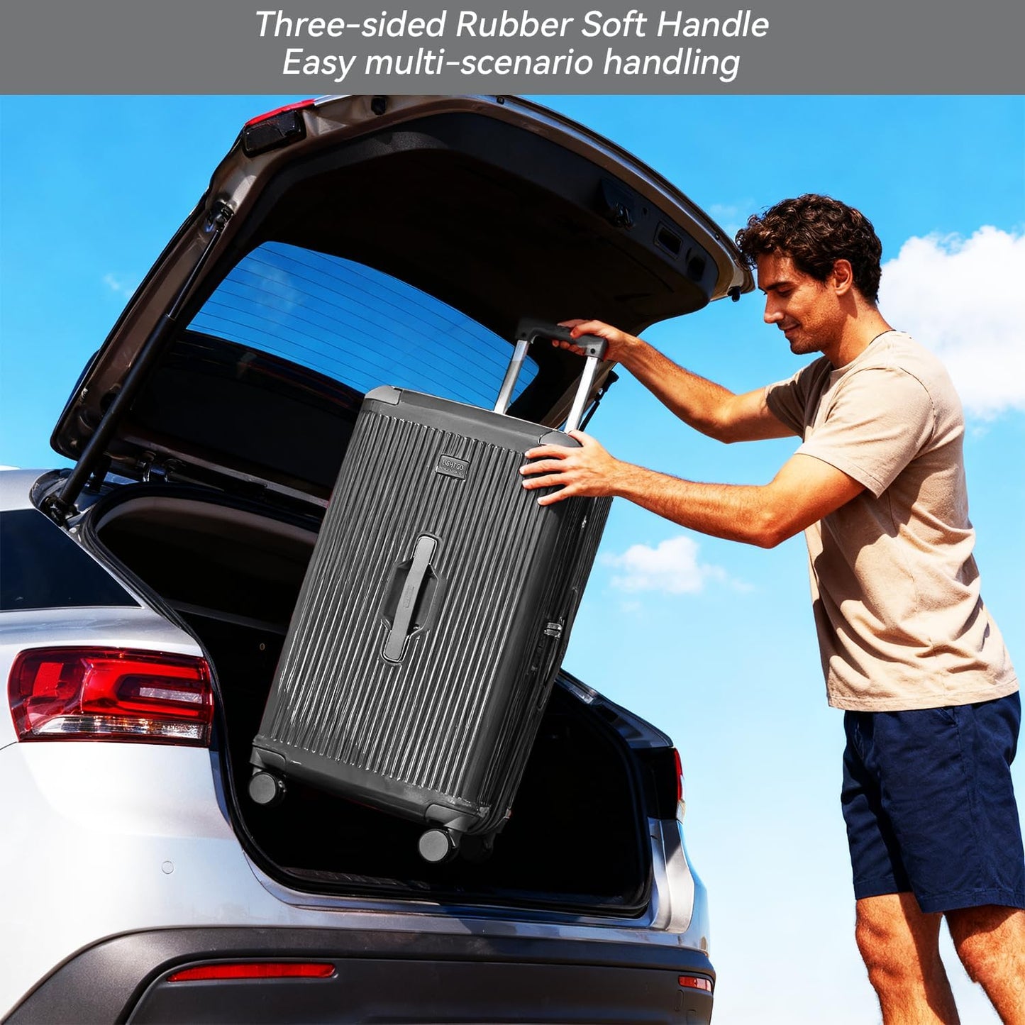 LIGHTGO 30" Suitcases Hardshell Suitcase Aerospace-Grade Polycarbonate NEW