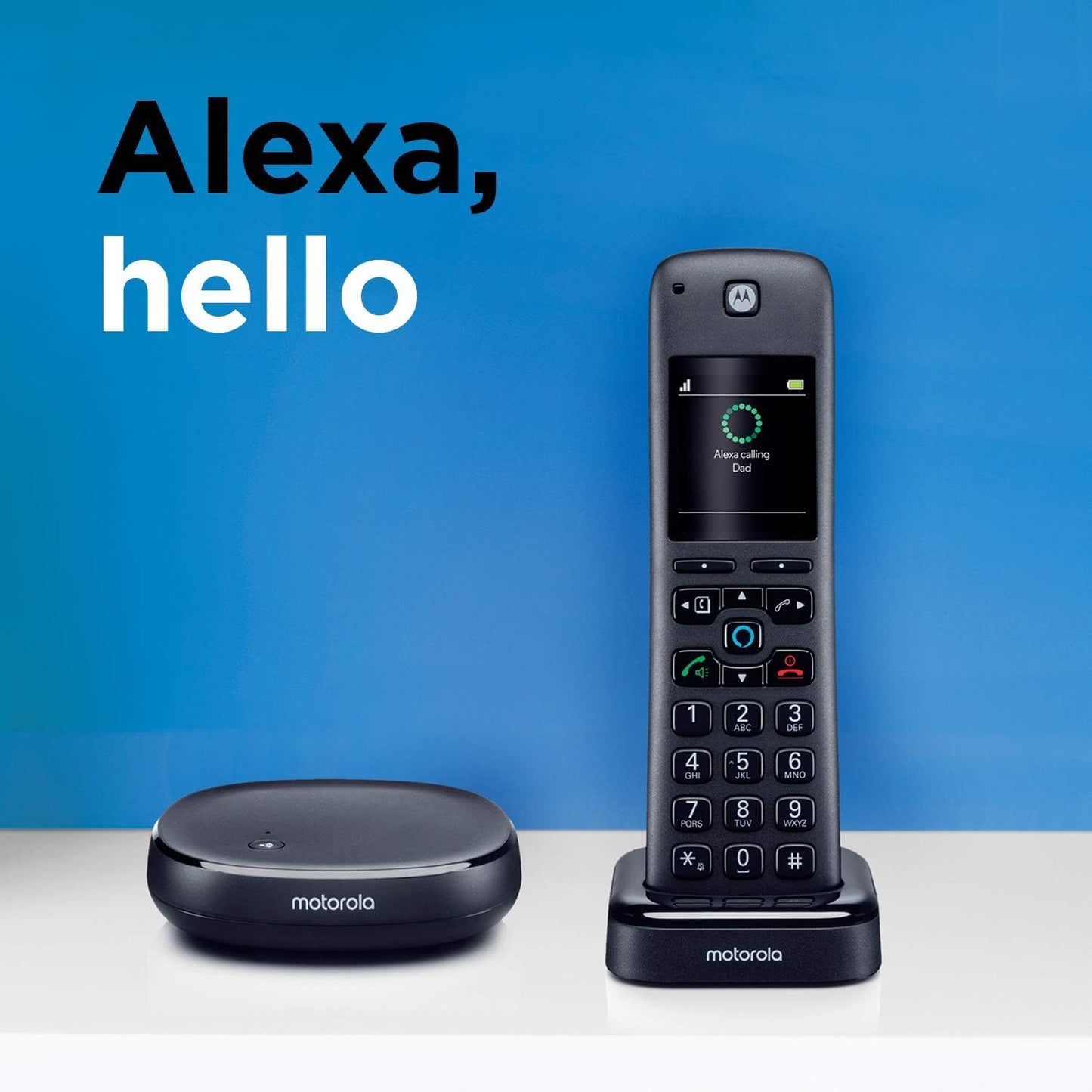 Motorola Voice Cordless Handset for AXH01 or AXH02 Base Station in Black NEW