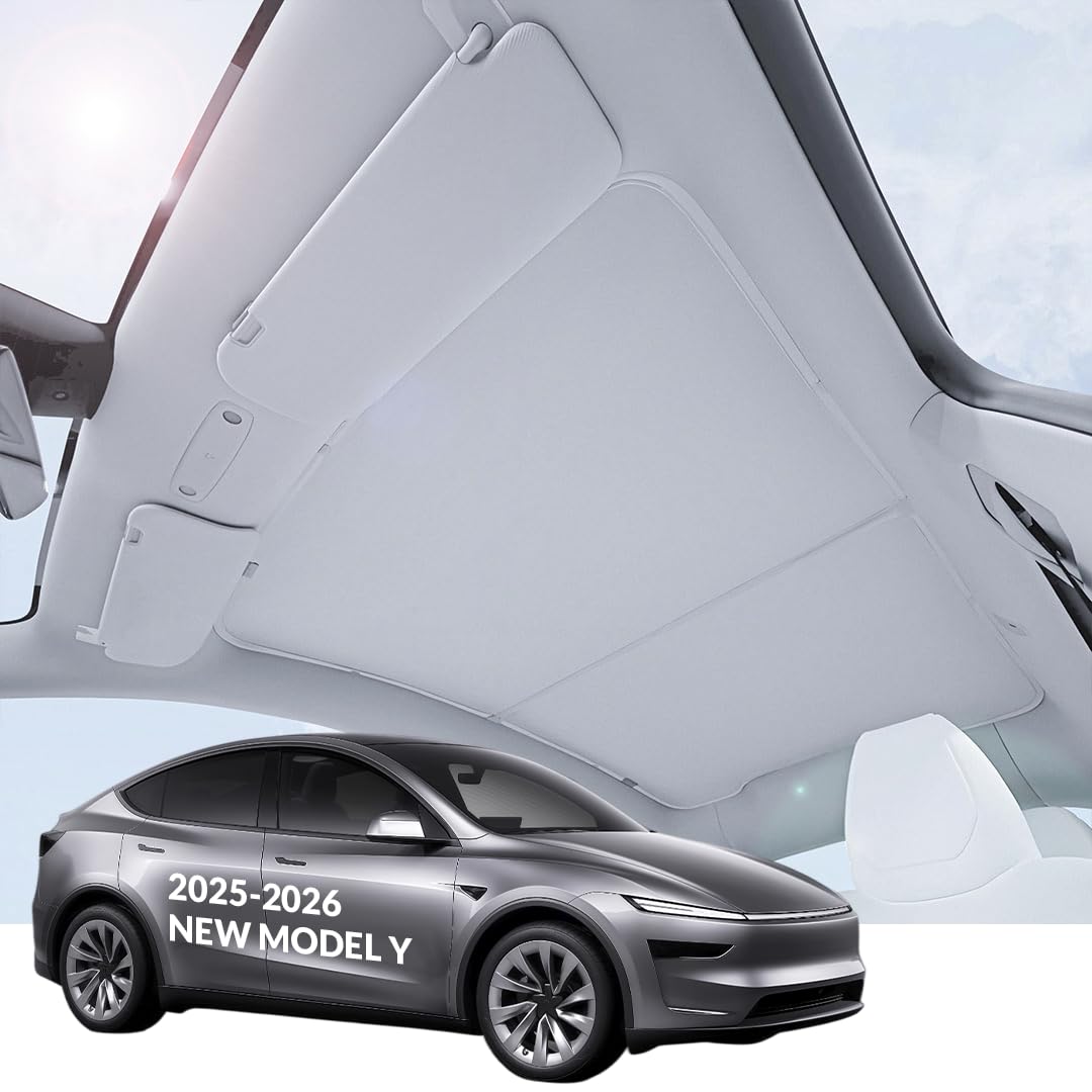 VION Tesla Model Y Roof Sunshades Precision Fit Full Blackout Grey NEW