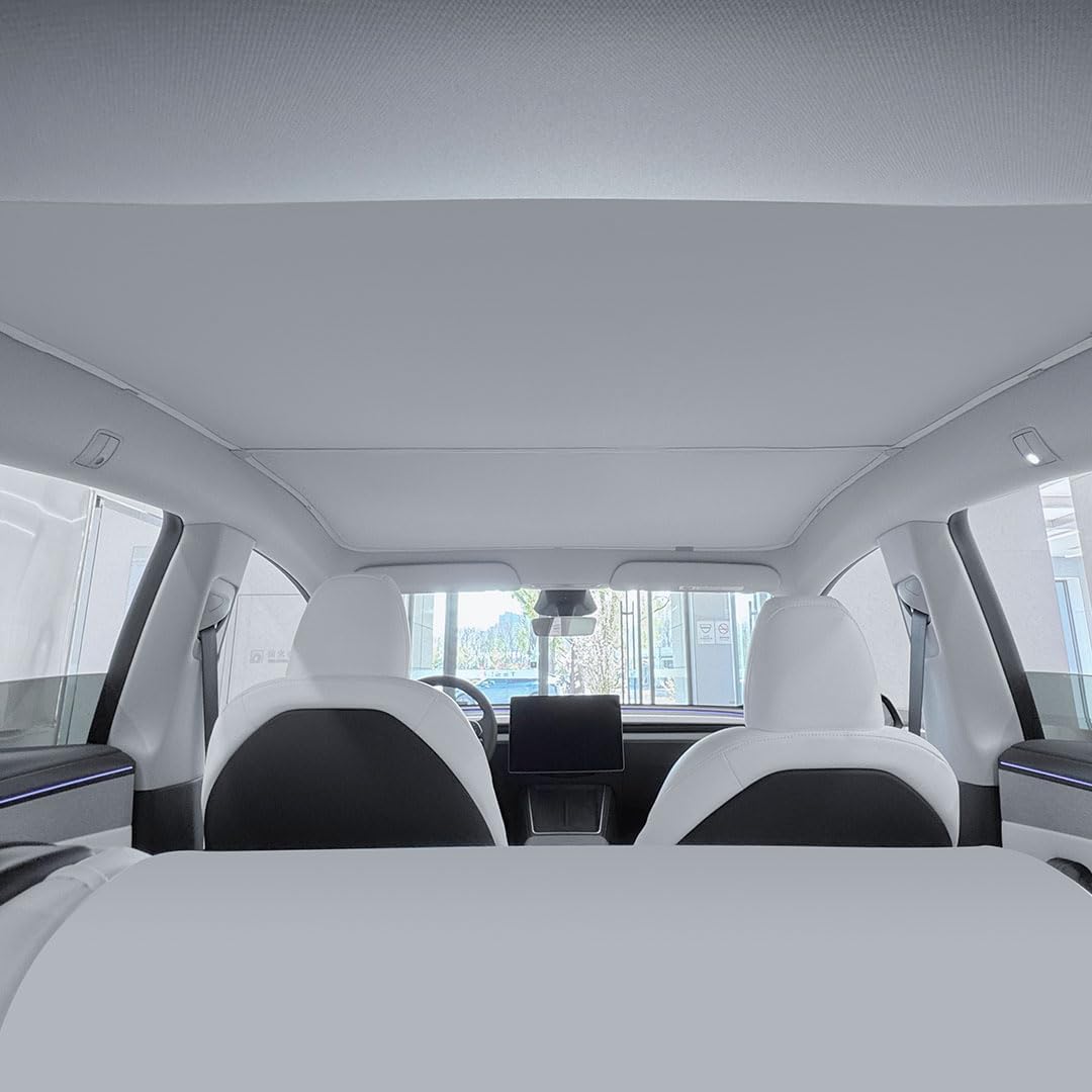 VION Tesla Model Y Roof Sunshades Precision Fit Full Blackout Grey NEW