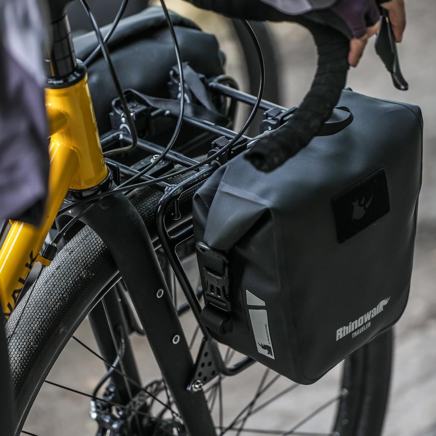 Rhinowalk 12L Waterproof Bicycle Pannier Bag Backpack for Commuting, DEMO