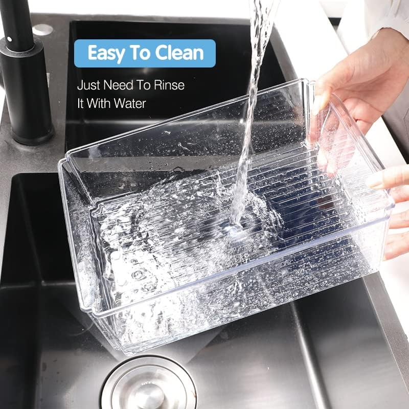 Stackable 10-Piece Multi-Size Clear Food Storage Containers Set, 1L 3M 6S NEW