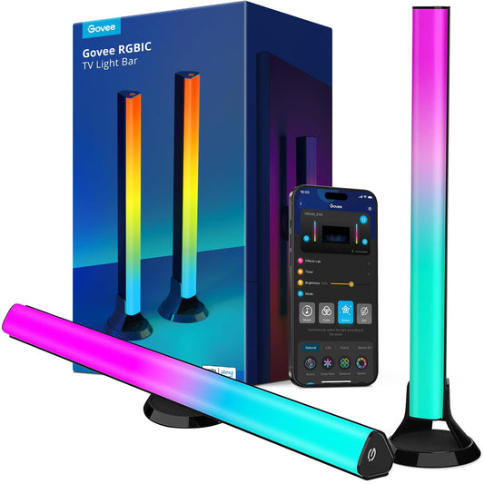 Govee RGBIC LED Strips TV Light Bars 15 Inch WiFi Backlight with Double NEW