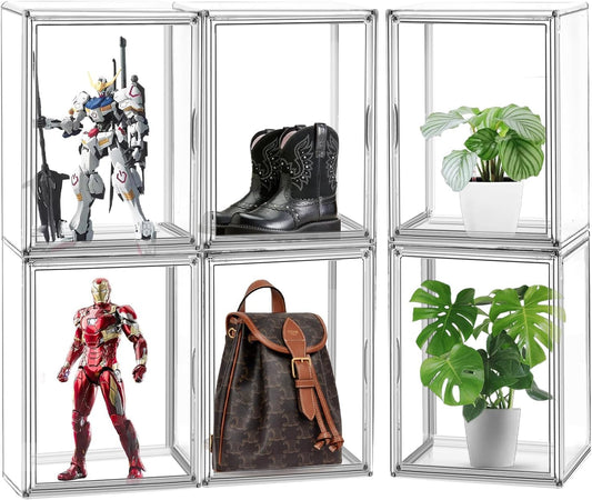 Stackable Clear Acrylic Display Cases for Shoes - 1pc Storage Boxes Size 1pc NEW