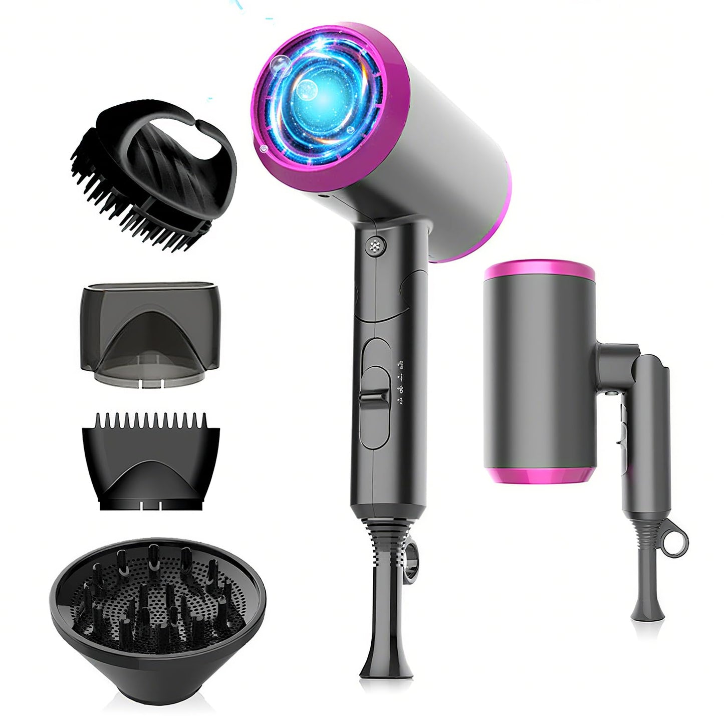 Astraio 2400W Professional Hair Dryer with 110,000 RPM - Grey NEW