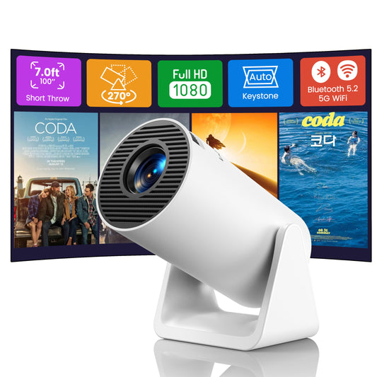 WiMiUS S27 4K Projectors Portable Projector Short Throw Auto Keystone Adjustment