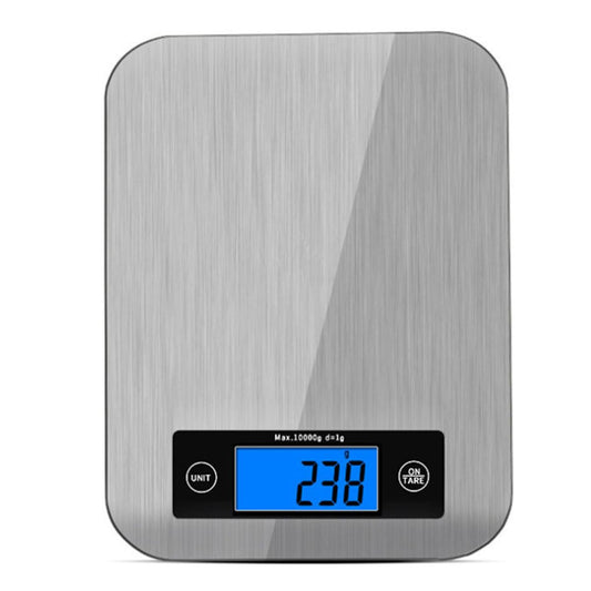 Stainless Steel Digital Kitchen Scale High Precision Electronic Silver NEW